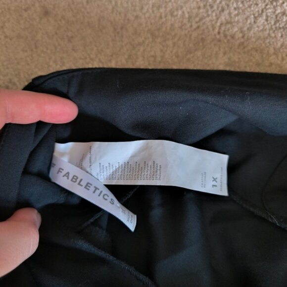 Fabletics Stretch Minimalist Lounge Business Casual Zip Ankle Pants 1X - Picture 4 of 8